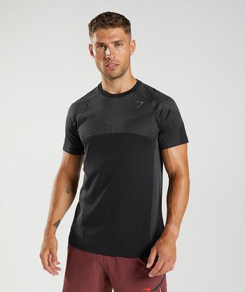 Pánské T Shirts Gymshark Apex Seamless Černé Šedé | CZ 2467SGL